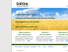 Tablet Screenshot of enfront.com